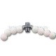 14-53 metanie hematit + sticla + cruce hematit 12/set