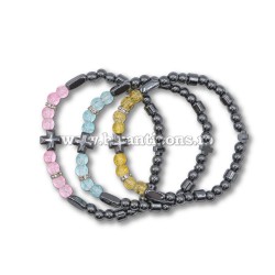 14-62 metanie hematit + sticla + cruce hematit 12/set