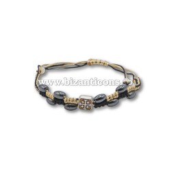 14-201 metanie ata - hematit + cruce metal 12/set