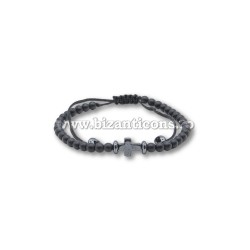 14-203 metanie ata - hematit + cruce hematit 12/set