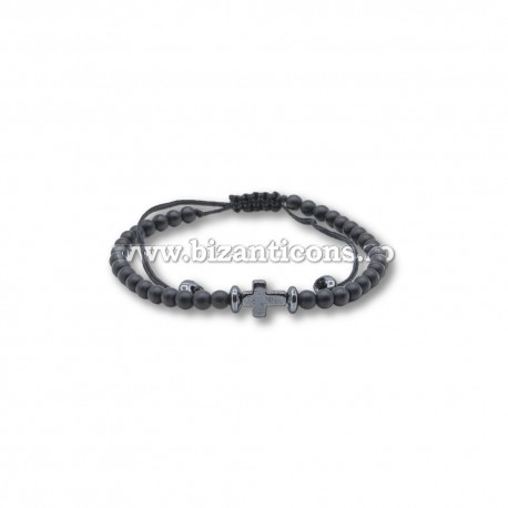 14-203 metanie ata - hematit + cruce hematit 12/set