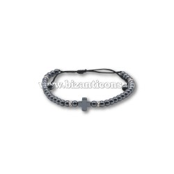 14-202 metanie ata - hematit + cruce hematit 12/set
