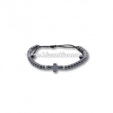 14-202 metanie ata - hematit + cruce hematit 12/set