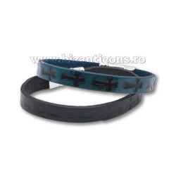 Bratara piele - cruce 12/set
