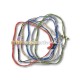 34-299 metanie impletita - bile sticla - cruce email metal 12/set
