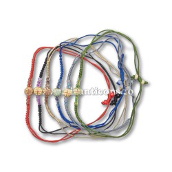 34-299 metanie impletita - bile sticla - cruce email metal 12/set