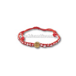 34-301R metanie impletita - ALB-ROSU - cruce email metal 12/set