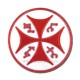 4-17R cruce rosie ICXC NIKA - adeziv 6x6 - 12/set