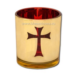 Candela sticla 7x8cm