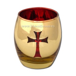 39-32 candela sticla AURIE 8x9cm 100/bax