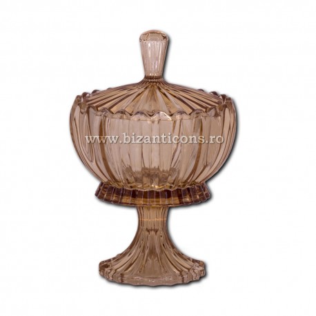 52-400AU vas anafora - aghiasma sticla AURIU 16,5x24cm 8/bax