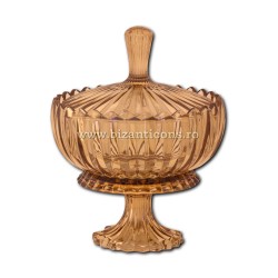 52-402AU vas anafora - aghiasma sticla AURIU 23x29cm 4/bax