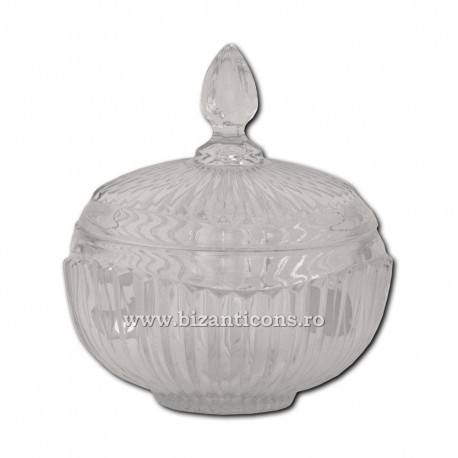 52-403 vas anafora - aghiasma sticla 16,5x18cm 12/bax