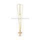 Colier + cruce cu pietre 12/set