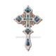 CRUCE Bin. 1,2x19x31cm - argintie - medalioane icoana ceramica D101-44Ag
