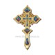 CRUCE Bin. 1,2x19x31cm - aurie - medalioane icoana ceramica D101-44Au