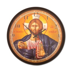 Ceas perete Mântuitorul Pantocrator 30cm