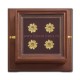 RACLA lemn - patru stelute aurite - 18x18x9.5 cm AT 126-93 