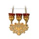 CANDELA LANT traforata - 3 candele - aurita R 110-75