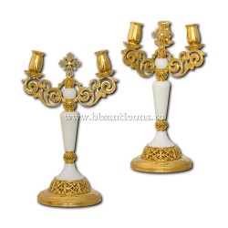 SET Dicher Tricher filigram aurit- piatra alba - pietre zirconiu - aurit AT 118-92