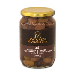 Masline manastiresti negre din Kalamata in saramura 500 gr VT 987-24
