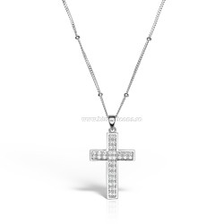 95-17-2 cruce Ag925 - 3,45 g - pietre - platinat - Sofia’S
