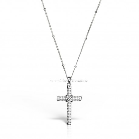 95-19-2 cruce Ag925 - 3,93 g - pietre - platinat - Sofia’S