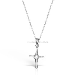 95-20-2 cruce Ag925 - 1,21 g - pietre - platinat - Sofia’S