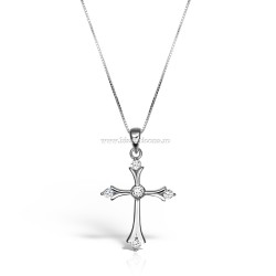 95-26-2 cruce Ag925 - 2,05 g - pietre - platinat - Sofia’S