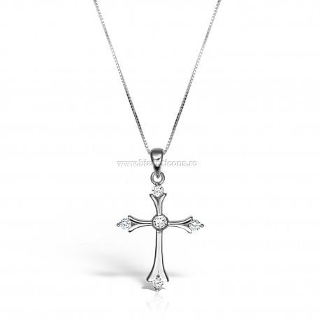 95-26-2 cruce Ag925 - 2,05 g - pietre - platinat - Sofia’S