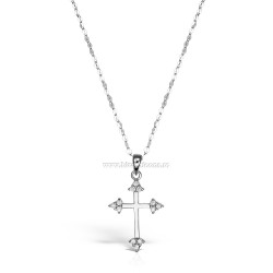 95-28-2 cruce Ag925 - 2,07 g - pietre - platinat - Sofia’S