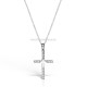95-29-2 cruce Ag925 - 2,16 g - pietre - platinat - Sofia’S