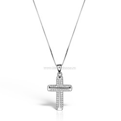 95-31-2 cruce Ag925 - 2,34 g - pietre - platinat - Sofia’S