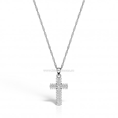 95-33-2 cruce Ag925 - 2,37 g - pietre - platinat - Sofia’S