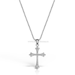 95-34-2 cruce Ag925 - 3,3 g - pietre - platinat - Sofia’S