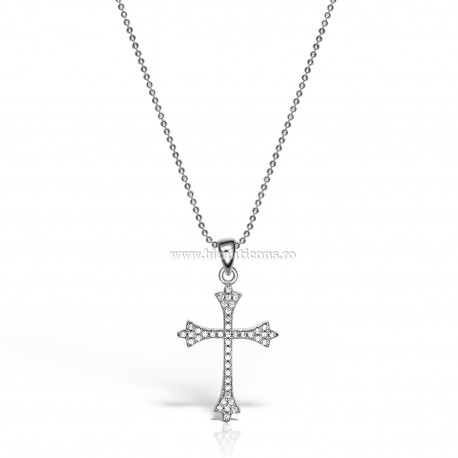 95-34-2 cruce Ag925 - 3,3 g - pietre - platinat - Sofia’S
