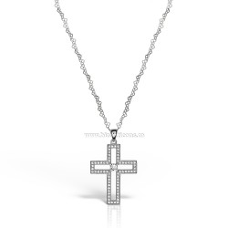 95-35-2 cruce Ag925 - 3,39 g - pietre - platinat - Sofia’S