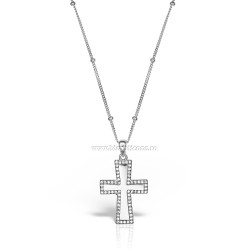 95-36-2 cruce Ag925 - 3,34 g - pietre - platinat - Sofia’S
