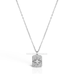 95-57-2 cruce Ag925 - 1,68 g - pietre - platinat - Sofia’S