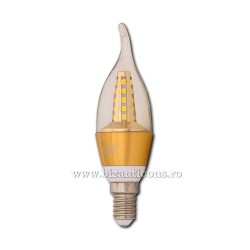 28-15A bec lumanare LED E14 5W - l. alba 100/bax