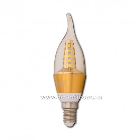 28-15A bec lumanare LED E14 5W - l. alba 100/bax 28-15A bec lumanare LED E14 5W - l. alba 100/bax