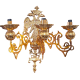 APLICA M2 BRONZ - Aghioritic 3 becuri aurit O 124-1215