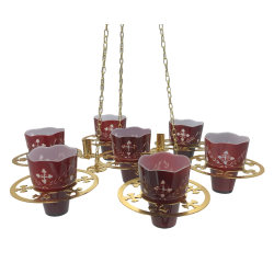 CANDELA lant aurita 7 pahare - Ierusalim O 76-813A