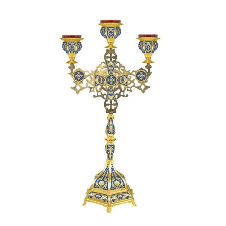 CANDELA MASA 3 brate - ulei aurita email albastru Hexa 2 O 64-676 CANDELA MASA 3 brate - ulei aurita email albastru Hexa 2 O 64-676