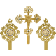 SET 2 Heruvimi + Cruce aurit email 33/36 cm O 41-423