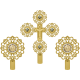 SET 2 Heruvimi + Cruce aurit email 37/42 cm O 42-435