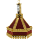 FANAR strana aurit - rosu hexa gravat O 109-1113