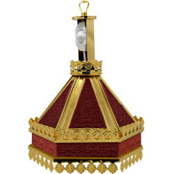 FANAR strana aurit - rosu hexa gravat O 109-1113