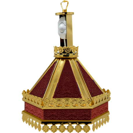 FANAR strana aurit - rosu hexa gravat O 109-1113 FANAR strana aurit - rosu hexa gravat O 109-1113