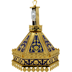 FANAR strana aurit email albastru hexa O 109-1115
